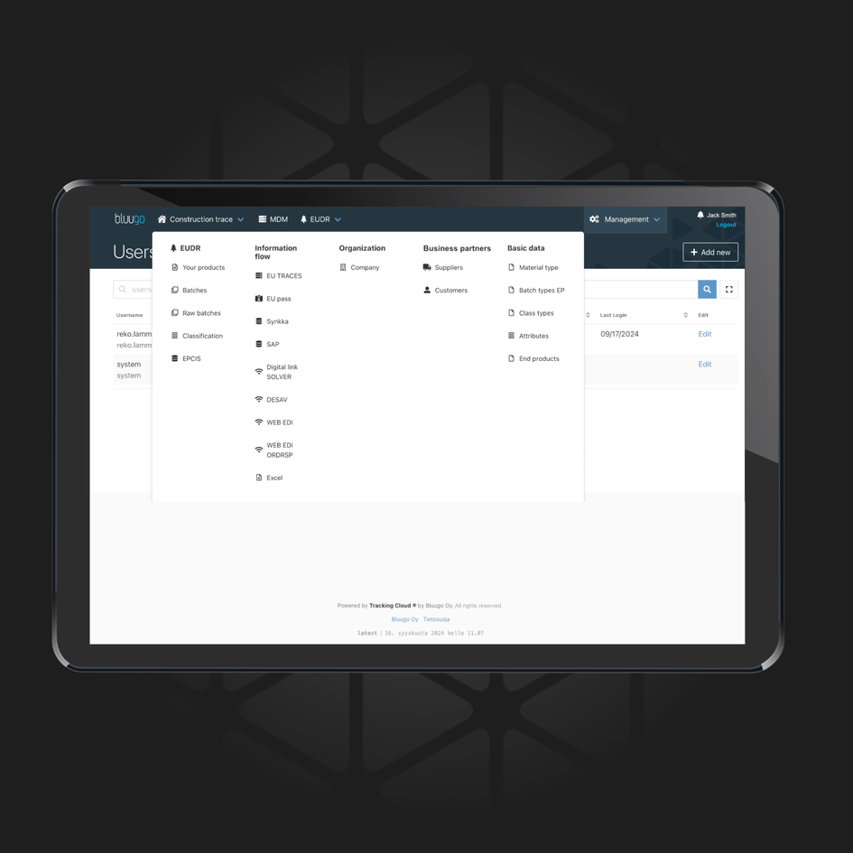 Tracking Cloud EUDR